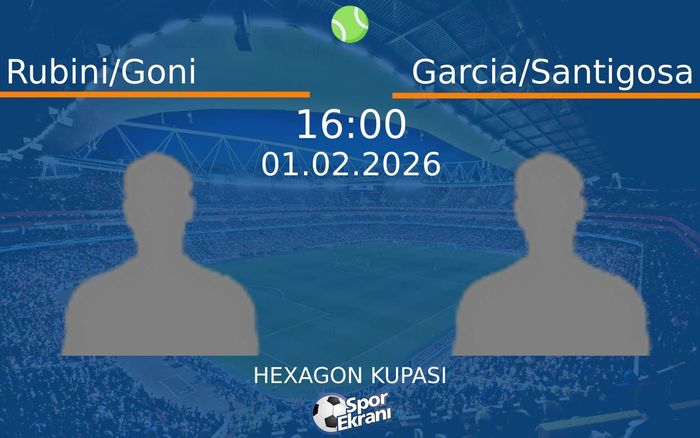 01 Şubat 2026 Rubini/Goni vs Garcia/Santigosa maçı Hangi Kanalda Saat Kaçta Yayınlanacak?