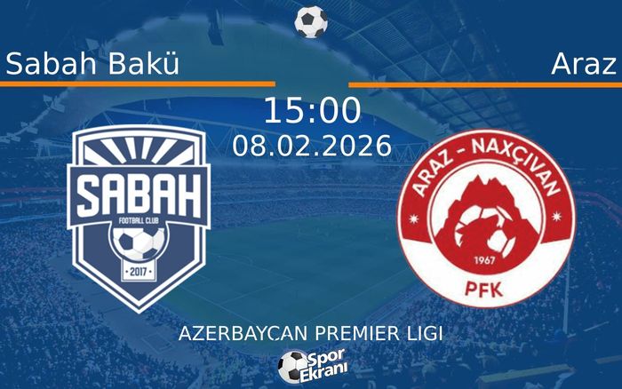 08 Şubat 2026 Sabah Bakü vs Araz maçı Hangi Kanalda Saat Kaçta Yayınlanacak? 08 Şubat 2026 Sabah Bakü vs Araz maçı Hangi Kanalda Saat Kaçta Yayınlanacak?