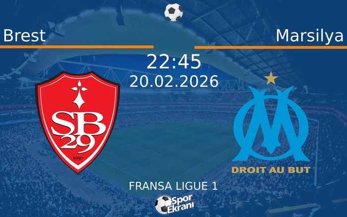 20 Şubat 2026 Brest vs Marsilya maçı Hangi Kanalda Saat Kaçta Yayınlanacak?
