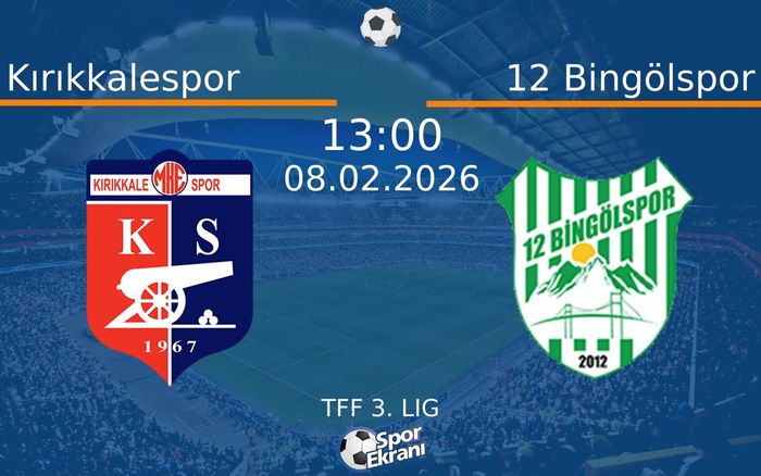08 Şubat 2026 Kırıkkalespor vs 12 Bingölspor maçı Hangi Kanalda Saat Kaçta Yayınlanacak?