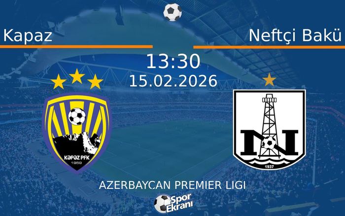 15 Şubat 2026 Kapaz vs Neftçi Bakü maçı Hangi Kanalda Saat Kaçta Yayınlanacak? 15 Şubat 2026 Kapaz vs Neftçi Bakü maçı Hangi Kanalda Saat Kaçta Yayınlanacak?