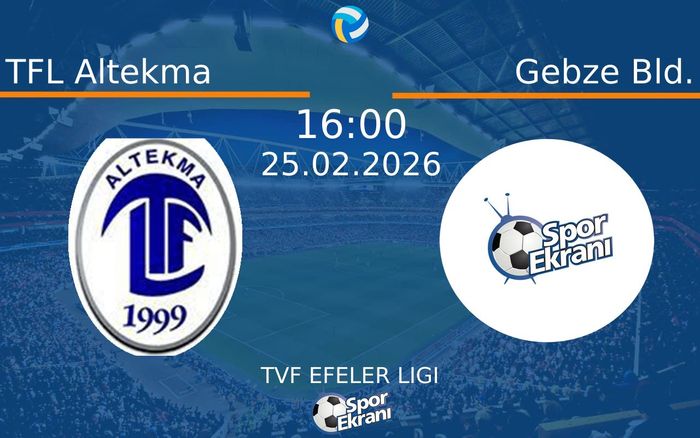 25 Şubat 2026 TFL Altekma vs Gebze Bld. maçı Hangi Kanalda Saat Kaçta Yayınlanacak?