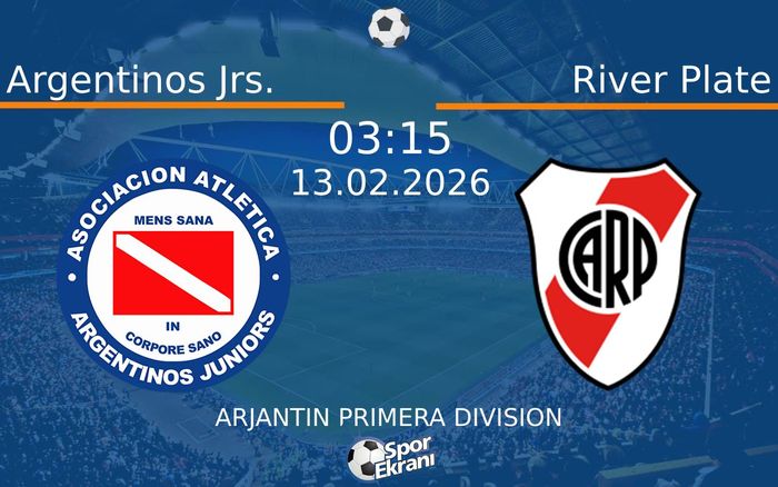 13 Şubat 2026 Argentinos Jrs. vs River Plate maçı Hangi Kanalda Saat Kaçta Yayınlanacak? 13 Şubat 2026 Argentinos Jrs. vs River Plate maçı Hangi Kanalda Saat Kaçta Yayınlanacak?