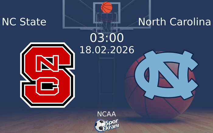 18 Şubat 2026 NC State vs North Carolina maçı Hangi Kanalda Saat Kaçta Yayınlanacak?
