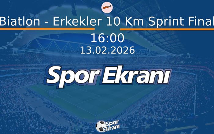 13 Şubat 2026 2026 Milano Cortina Kiş Olimpiyatlari - Biatlon - Erkekler 10 Km Sprint Final Hangi Kanalda Saat Kaçta Yayınlanacak? 13 Şubat 2026 2026 Milano Cortina Kiş Olimpiyatlari - Biatlon - Erkekler 10 Km Sprint Final Hangi Kanalda Saat Kaçta Yayınlanacak?
