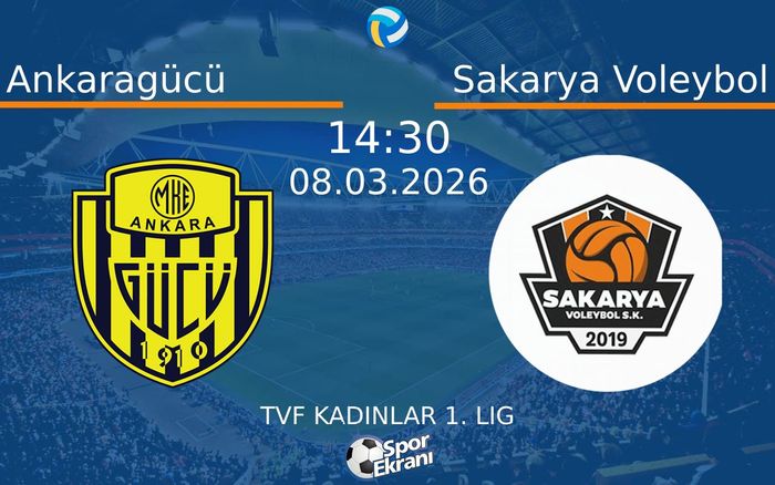 08 Mart 2026 Ankaragücü vs Sakarya Voleybol maçı Hangi Kanalda Saat Kaçta Yayınlanacak? 08 Mart 2026 Ankaragücü vs Sakarya Voleybol maçı Hangi Kanalda Saat Kaçta Yayınlanacak?