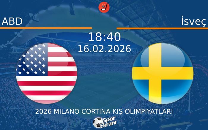16 Şubat 2026 ABD vs İsveç maçı Hangi Kanalda Saat Kaçta Yayınlanacak?