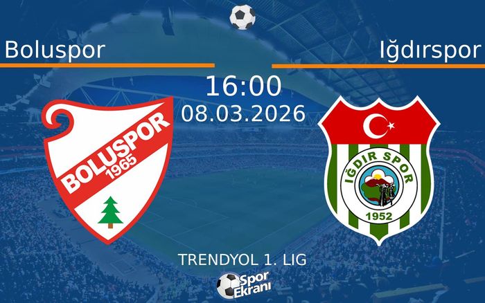 08 Mart 2026 Boluspor vs Iğdırspor maçı Hangi Kanalda Saat Kaçta Yayınlanacak? 08 Mart 2026 Boluspor vs Iğdırspor maçı Hangi Kanalda Saat Kaçta Yayınlanacak?