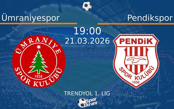 21 Mart 2026 Ümraniyespor vs Pendikspor maçı Hangi Kanalda Saat Kaçta Yayınlanacak? 21 Mart 2026 Ümraniyespor vs Pendikspor maçı Hangi Kanalda Saat Kaçta Yayınlanacak?