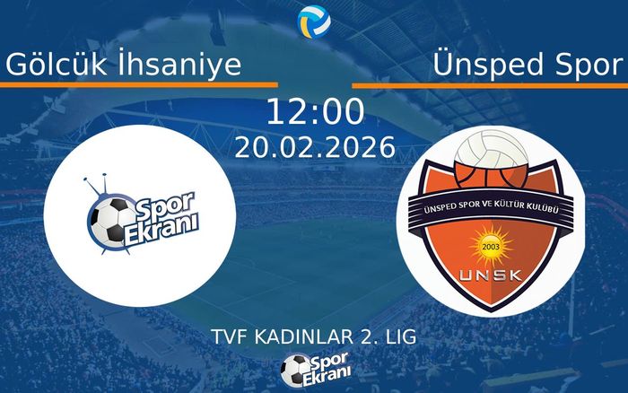 20 Şubat 2026 Gölcük İhsaniye vs Ünsped Spor maçı Hangi Kanalda Saat Kaçta Yayınlanacak?