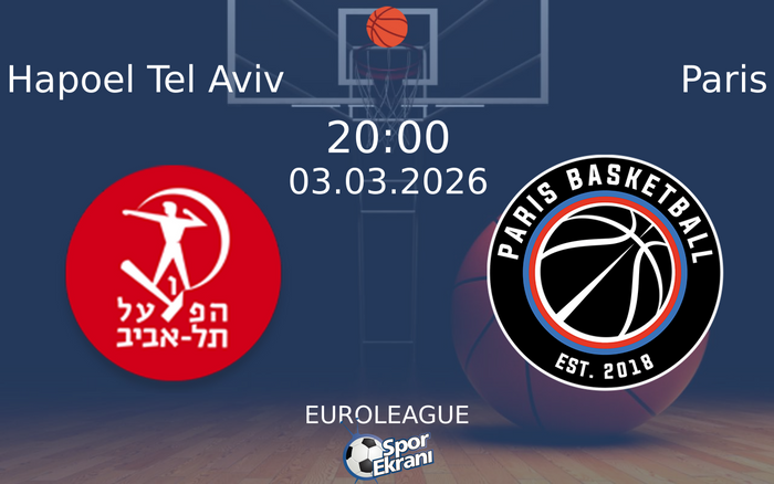 03 Mart 2026 Hapoel Tel Aviv vs Paris maçı Hangi Kanalda Saat Kaçta Yayınlanacak?