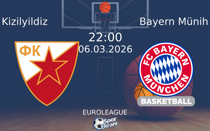 06 Mart 2026 Kizilyildiz vs Bayern Münih maçı Hangi Kanalda Saat Kaçta Yayınlanacak? 06 Mart 2026 Kizilyildiz vs Bayern Münih maçı Hangi Kanalda Saat Kaçta Yayınlanacak?