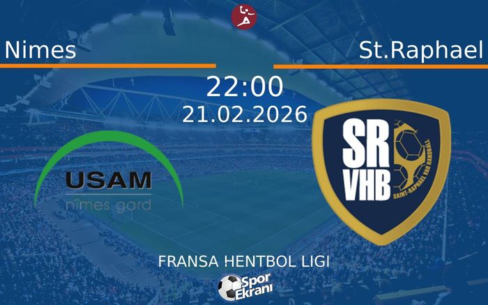 21 Şubat 2026 Nimes vs St.Raphael maçı Hangi Kanalda Saat Kaçta Yayınlanacak? 21 Şubat 2026 Nimes vs St.Raphael maçı Hangi Kanalda Saat Kaçta Yayınlanacak?
