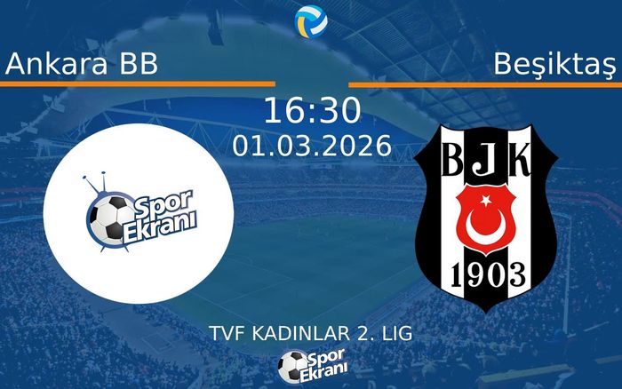 01 Mart 2026 Ankara BB vs Beşiktaş maçı Hangi Kanalda Saat Kaçta Yayınlanacak?