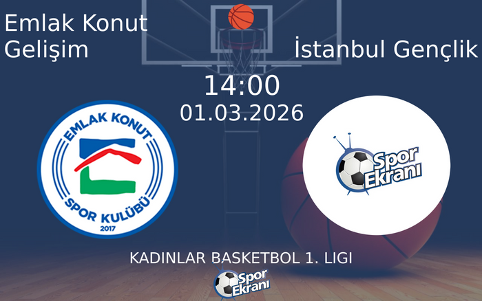 01 Mart 2026 Emlak Konut Gelişim vs İstanbul Gençlik maçı Hangi Kanalda Saat Kaçta Yayınlanacak?