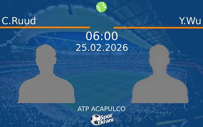 25 Şubat 2026 C.Ruud vs Y.Wu maçı Hangi Kanalda Saat Kaçta Yayınlanacak? 25 Şubat 2026 C.Ruud vs Y.Wu maçı Hangi Kanalda Saat Kaçta Yayınlanacak?
