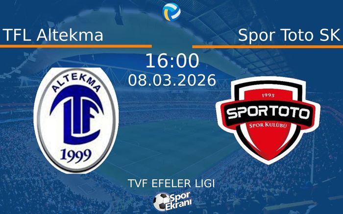08 Mart 2026 TFL Altekma vs Spor Toto SK maçı Hangi Kanalda Saat Kaçta Yayınlanacak?