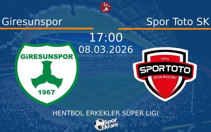 08 Mart 2026 Giresunspor vs Spor Toto SK maçı Hangi Kanalda Saat Kaçta Yayınlanacak?