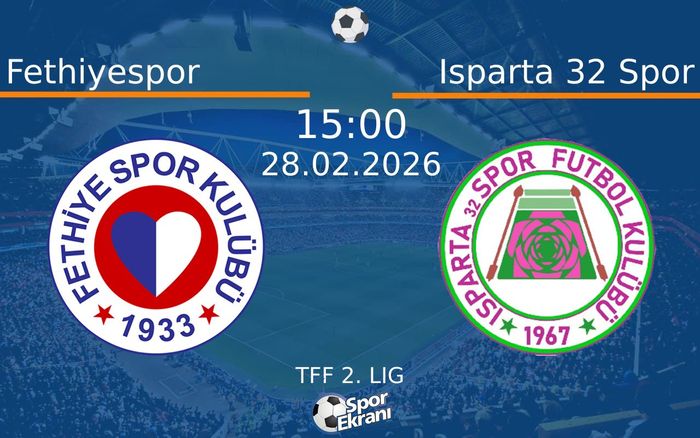 28 Şubat 2026 Fethiyespor vs Isparta 32 Spor maçı Hangi Kanalda Saat Kaçta Yayınlanacak? 28 Şubat 2026 Fethiyespor vs Isparta 32 Spor maçı Hangi Kanalda Saat Kaçta Yayınlanacak?