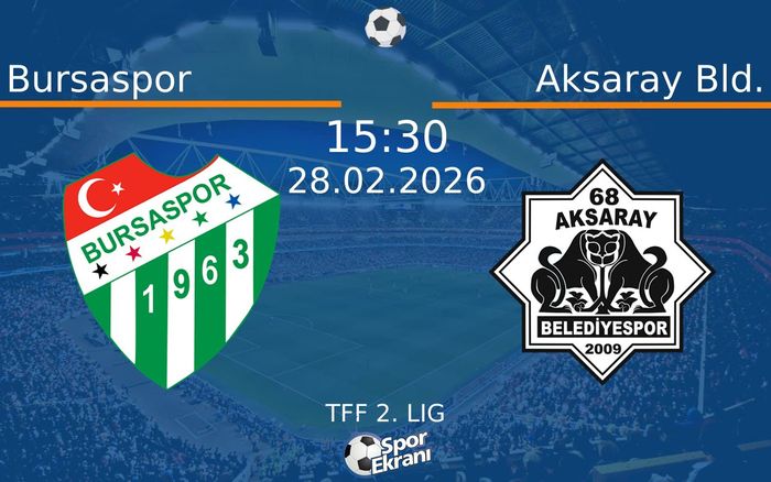 28 Şubat 2026 Bursaspor vs Aksaray Bld. maçı Hangi Kanalda Saat Kaçta Yayınlanacak?