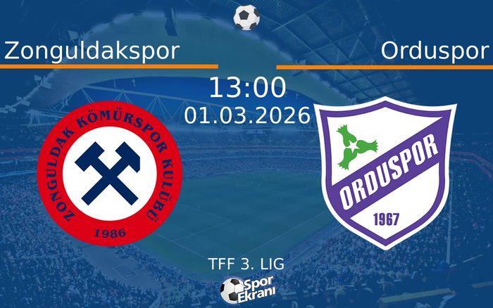 01 Mart 2026 Zonguldakspor vs Orduspor maçı Hangi Kanalda Saat Kaçta Yayınlanacak? 01 Mart 2026 Zonguldakspor vs Orduspor maçı Hangi Kanalda Saat Kaçta Yayınlanacak?