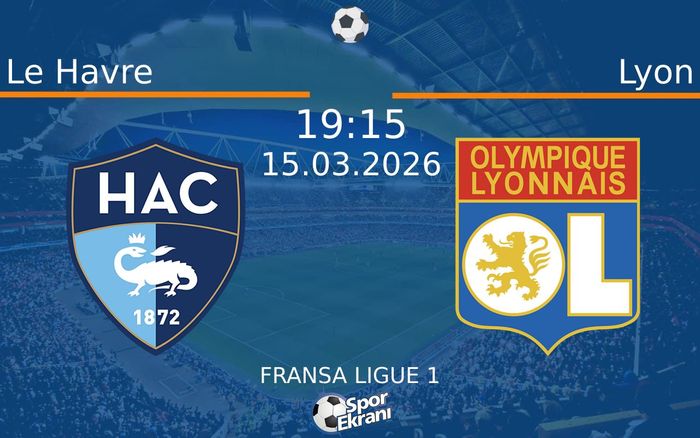 15 Mart 2026 Le Havre vs Lyon maçı Hangi Kanalda Saat Kaçta Yayınlanacak?