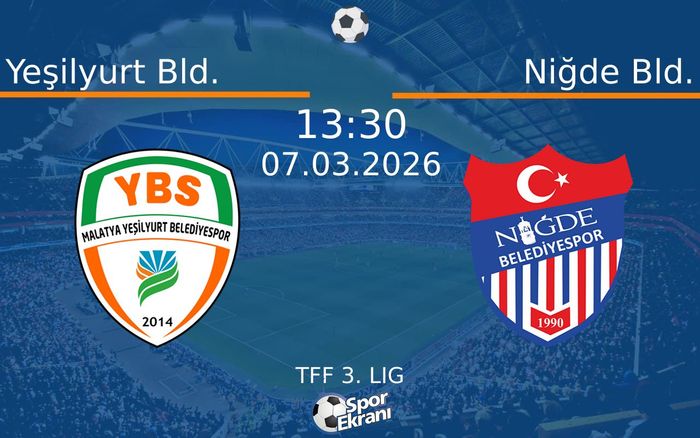 07 Mart 2026 Yeşilyurt Bld. vs Niğde Bld. maçı Hangi Kanalda Saat Kaçta Yayınlanacak? 07 Mart 2026 Yeşilyurt Bld. vs Niğde Bld. maçı Hangi Kanalda Saat Kaçta Yayınlanacak?