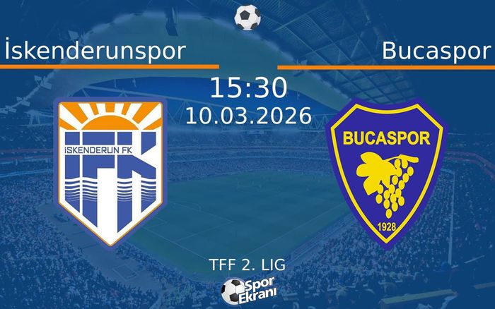 10 Mart 2026 İskenderunspor vs Bucaspor maçı Hangi Kanalda Saat Kaçta Yayınlanacak?