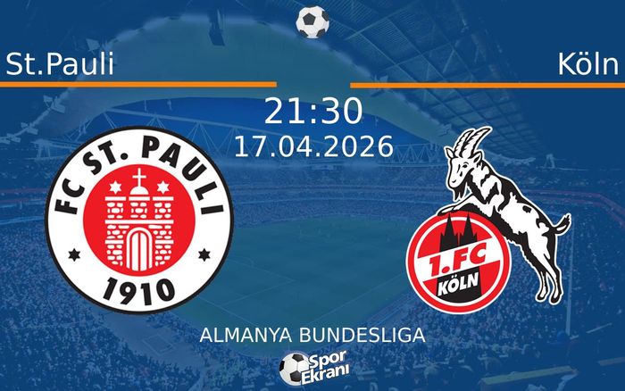 17 Nisan 2026 St.Pauli vs Köln maçı Hangi Kanalda Saat Kaçta Yayınlanacak? 17 Nisan 2026 St.Pauli vs Köln maçı Hangi Kanalda Saat Kaçta Yayınlanacak?