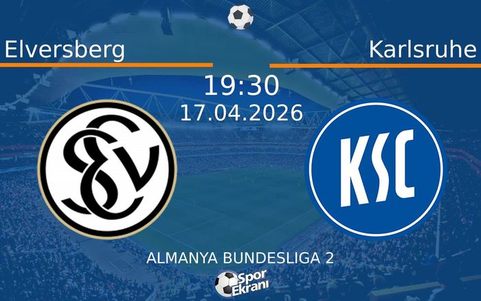 17 Nisan 2026 Elversberg vs Karlsruhe maçı Hangi Kanalda Saat Kaçta Yayınlanacak? 17 Nisan 2026 Elversberg vs Karlsruhe maçı Hangi Kanalda Saat Kaçta Yayınlanacak?