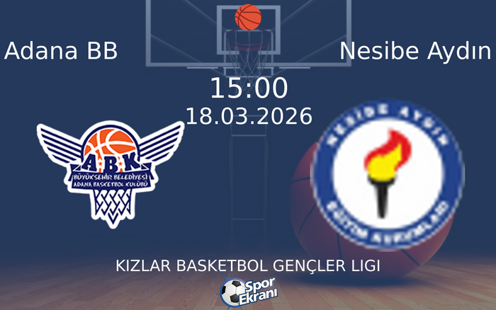 18 Mart 2026 Adana BB vs Nesibe Aydın maçı Hangi Kanalda Saat Kaçta Yayınlanacak?