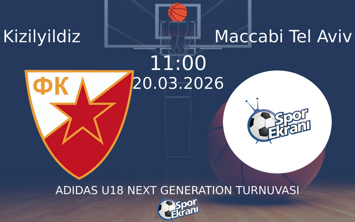 20 Mart 2026 Kizilyildiz vs Maccabi Tel Aviv maçı Hangi Kanalda Saat Kaçta Yayınlanacak? 20 Mart 2026 Kizilyildiz vs Maccabi Tel Aviv maçı Hangi Kanalda Saat Kaçta Yayınlanacak?