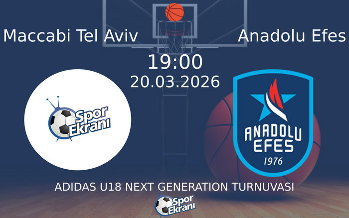 20 Mart 2026 Maccabi Tel Aviv vs Anadolu Efes maçı Hangi Kanalda Saat Kaçta Yayınlanacak?