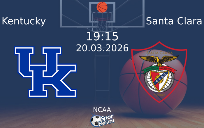 20 Mart 2026 Kentucky vs Santa Clara maçı Hangi Kanalda Saat Kaçta Yayınlanacak?