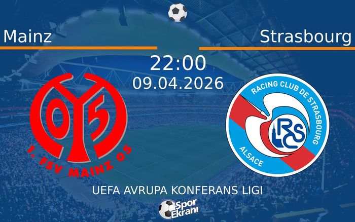 09 Nisan 2026 Mainz vs Strasbourg maçı Hangi Kanalda Saat Kaçta Yayınlanacak? 09 Nisan 2026 Mainz vs Strasbourg maçı Hangi Kanalda Saat Kaçta Yayınlanacak?