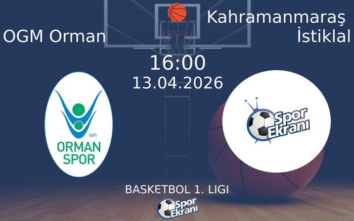 13 Nisan 2026 OGM Orman vs Kahramanmaraş İstiklal maçı Hangi Kanalda Saat Kaçta Yayınlanacak? 13 Nisan 2026 OGM Orman vs Kahramanmaraş İstiklal maçı Hangi Kanalda Saat Kaçta Yayınlanacak?