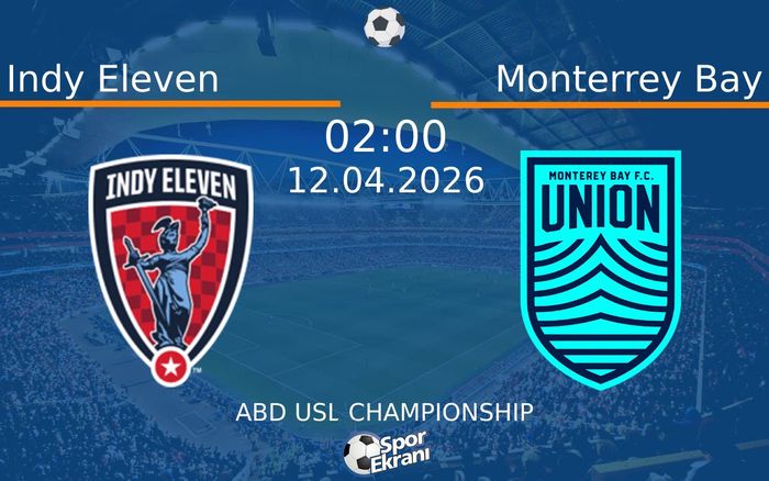 12 Nisan 2026 Indy Eleven vs Monterrey Bay maçı Hangi Kanalda Saat Kaçta Yayınlanacak?