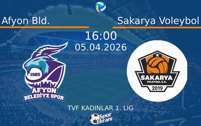 05 Nisan 2026 Afyon Bld. vs Sakarya Voleybol maçı Hangi Kanalda Saat Kaçta Yayınlanacak? 05 Nisan 2026 Afyon Bld. vs Sakarya Voleybol maçı Hangi Kanalda Saat Kaçta Yayınlanacak?