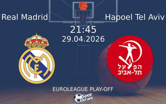 29 Nisan 2026 Real Madrid vs Hapoel Tel Aviv maçı Hangi Kanalda Saat Kaçta Yayınlanacak? 29 Nisan 2026 Real Madrid vs Hapoel Tel Aviv maçı Hangi Kanalda Saat Kaçta Yayınlanacak?