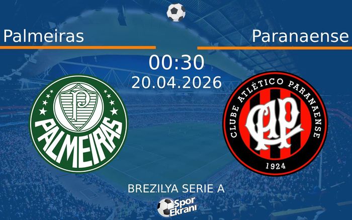 20 Nisan 2026 Palmeiras vs Paranaense maçı Hangi Kanalda Saat Kaçta Yayınlanacak? 20 Nisan 2026 Palmeiras vs Paranaense maçı Hangi Kanalda Saat Kaçta Yayınlanacak?