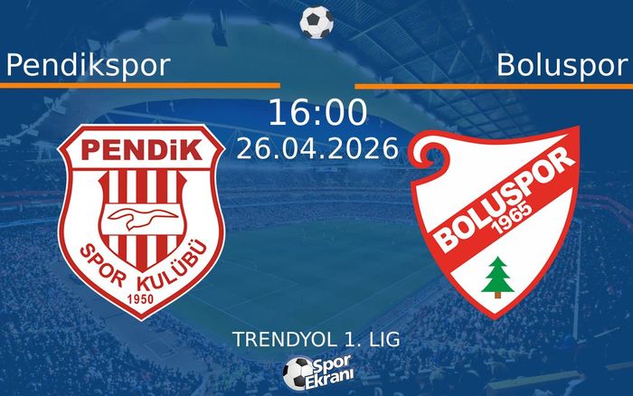 26 Nisan 2026 Pendikspor vs Boluspor maçı Hangi Kanalda Saat Kaçta Yayınlanacak? 26 Nisan 2026 Pendikspor vs Boluspor maçı Hangi Kanalda Saat Kaçta Yayınlanacak?