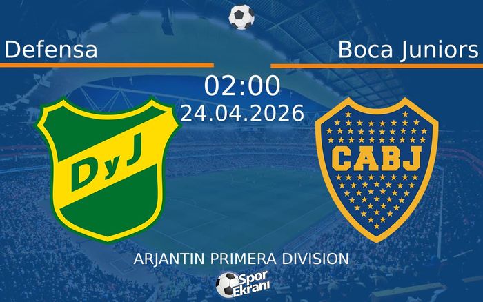 24 Nisan 2026 Defensa vs Boca Juniors maçı Hangi Kanalda Saat Kaçta Yayınlanacak? 24 Nisan 2026 Defensa vs Boca Juniors maçı Hangi Kanalda Saat Kaçta Yayınlanacak?