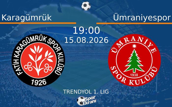 15 Ağustos 2026 Karagümrük vs Ümraniyespor maçı Hangi Kanalda Saat Kaçta Yayınlanacak? 15 Ağustos 2026 Karagümrük vs Ümraniyespor maçı Hangi Kanalda Saat Kaçta Yayınlanacak?