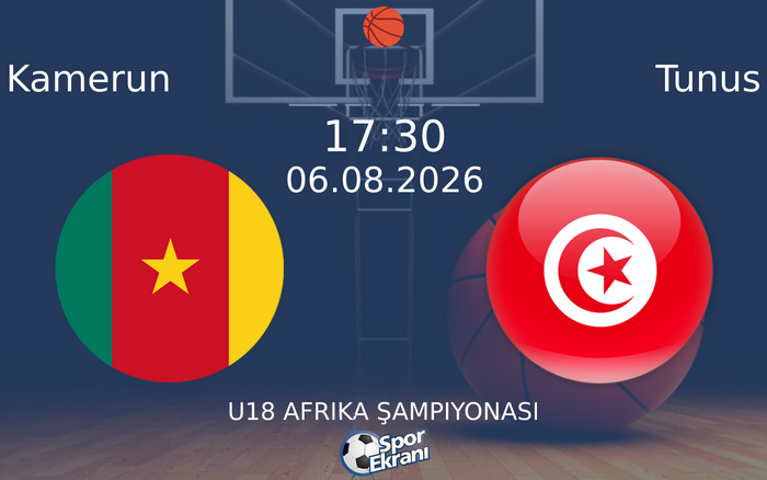 06 Ağustos 2026 Kamerun vs Tunus maçı Hangi Kanalda Saat Kaçta Yayınlanacak? 06 Ağustos 2026 Kamerun vs Tunus maçı Hangi Kanalda Saat Kaçta Yayınlanacak?