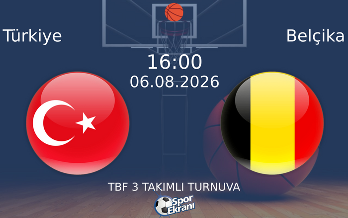 06 Ağustos 2026 Türkiye vs Belçika maçı Hangi Kanalda Saat Kaçta Yayınlanacak?