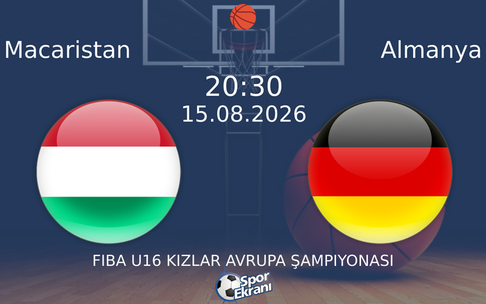 15 Ağustos 2026 Macaristan vs Almanya maçı Hangi Kanalda Saat Kaçta Yayınlanacak?