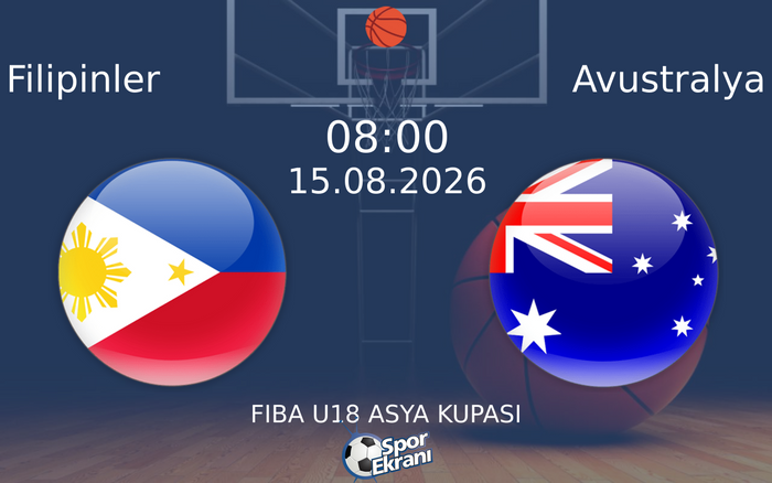 15 Ağustos 2026 Filipinler vs Avustralya maçı Hangi Kanalda Saat Kaçta Yayınlanacak?