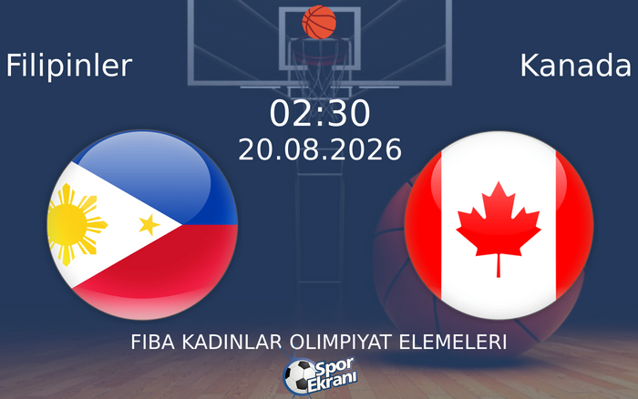 20 Ağustos 2026 Filipinler vs Kanada maçı Hangi Kanalda Saat Kaçta Yayınlanacak?