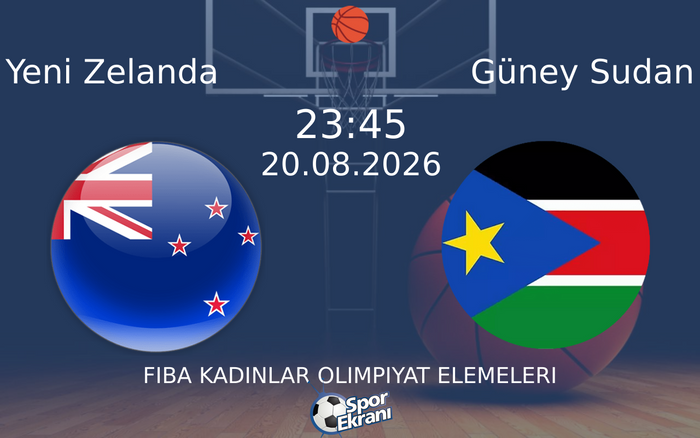 20 Ağustos 2026 Yeni Zelanda vs Güney Sudan maçı Hangi Kanalda Saat Kaçta Yayınlanacak? 20 Ağustos 2026 Yeni Zelanda vs Güney Sudan maçı Hangi Kanalda Saat Kaçta Yayınlanacak?
