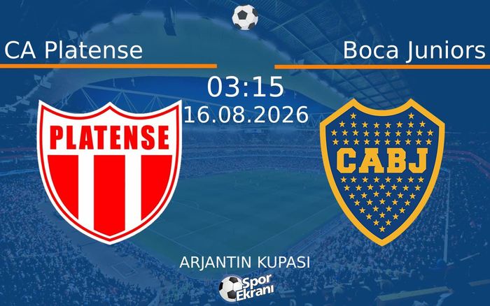 16 Ağustos 2026 CA Platense vs Boca Juniors maçı Hangi Kanalda Saat Kaçta Yayınlanacak? 16 Ağustos 2026 CA Platense vs Boca Juniors maçı Hangi Kanalda Saat Kaçta Yayınlanacak?